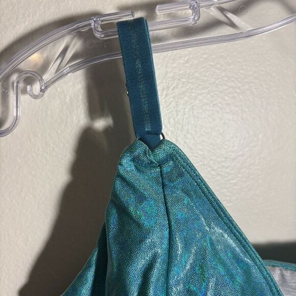 Wild Curves Design Triangle Front Closure Bralette Dancewear Women's Size Medium - Picture 2 of 16